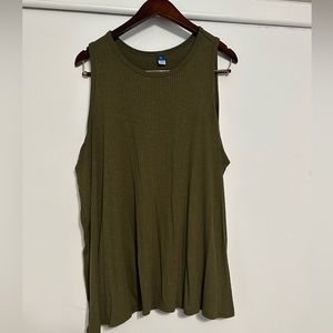 XXL Olive Green Luxe Old Navy Swing Tank